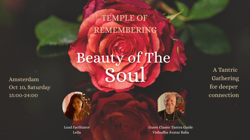 Temple of Remembering – Beauty of the Soul, Amsterdam event poster